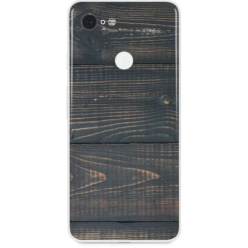 Black Painted Wood Google Pixel 3 Skin